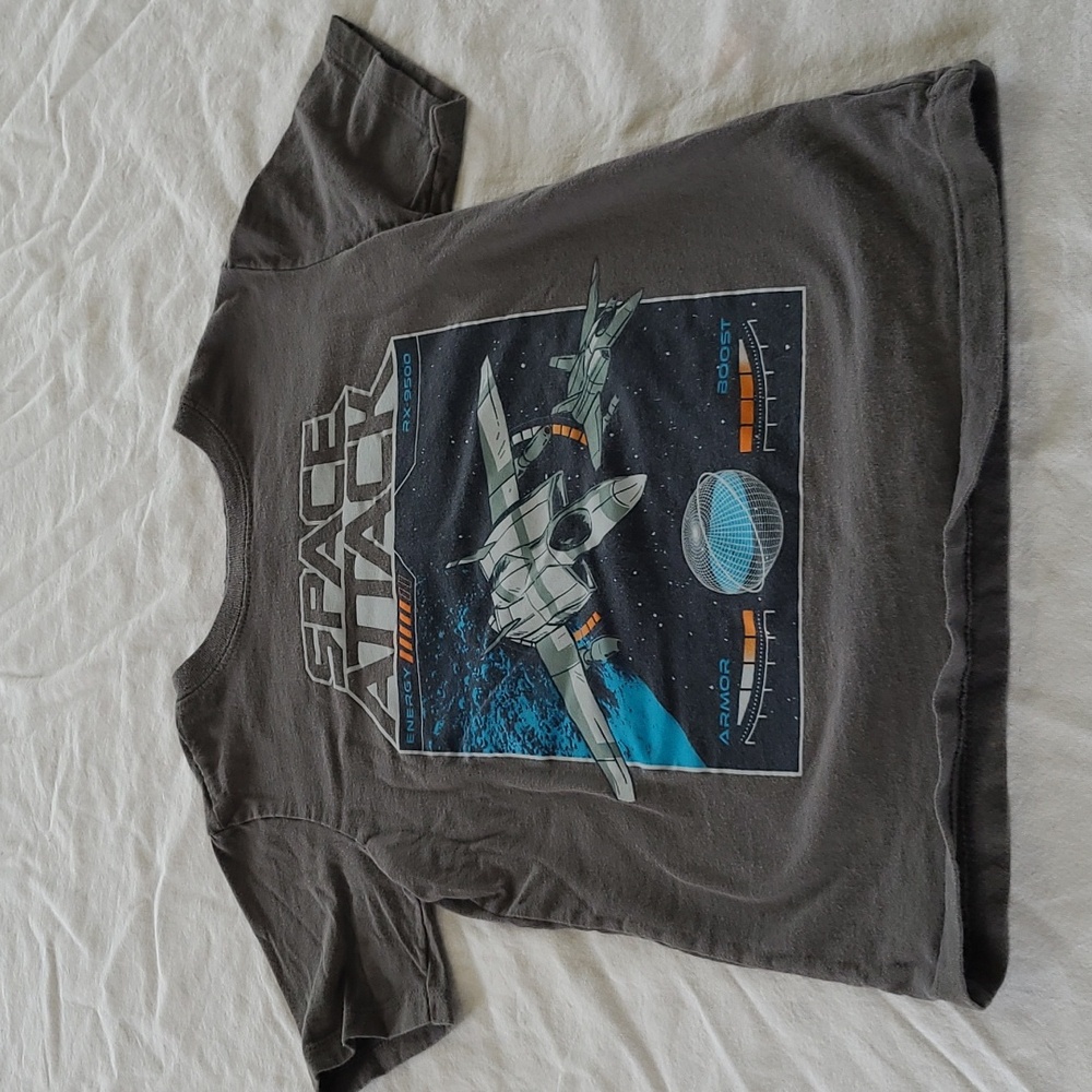 💥5/$25 Carters Boys Size 6 Gray Short Sleeve Shirt Top